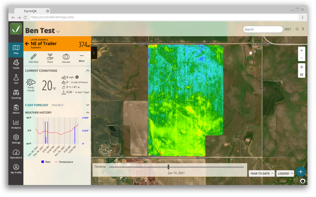 An image of a set of mobile devices showing FarmQA Advice